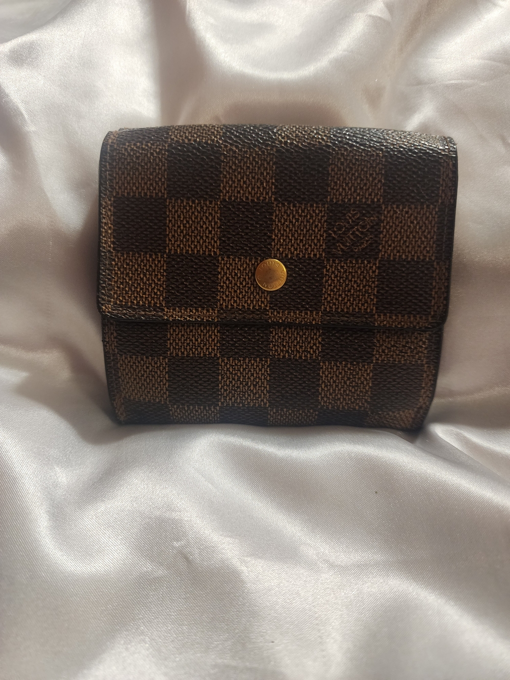 Louis Vuitton Damier Ebene Mens Trifold Snap Wallet - Picture 2 of 13